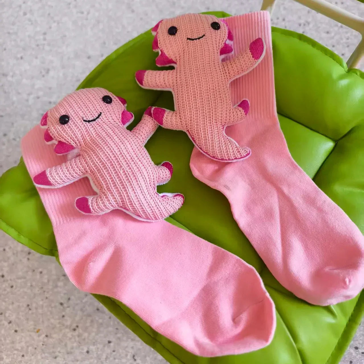 Gemütliche Haussocken mit adorablen 3D-Tierdesign und sicherer rutschfester Sohle