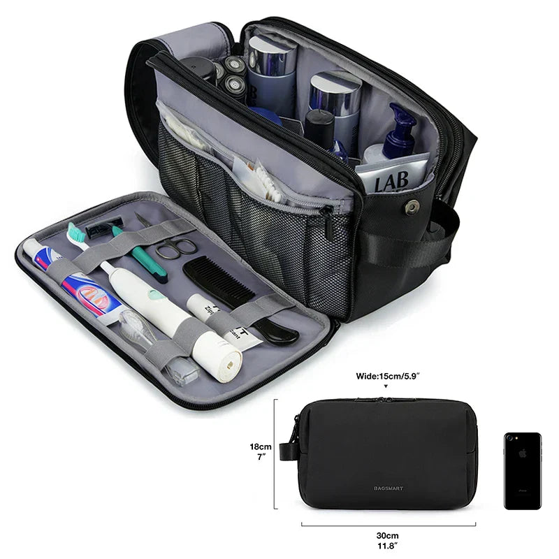 Wasserdichte Kosmetiktasche für Männer & Frauen | Leichte Kulturbeutel in S/M/L | Reiseaccessoire für Toilettenartikel & Make-up | Unisex Reiseorganizer