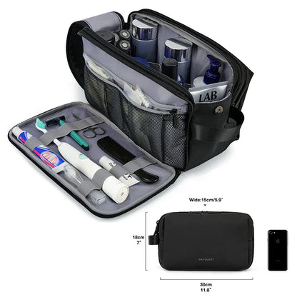Wasserdichte Kosmetiktasche für Männer & Frauen | Leichte Kulturbeutel in S/M/L | Reiseaccessoire für Toilettenartikel & Make-up | Unisex Reiseorganizer