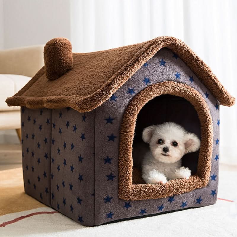 Gemütliches Haustierhaus für kleine Hunde und Katzen – Flauschiges und bequemes Design