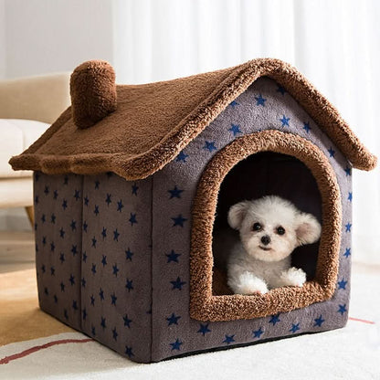 Gemütliches Haustierhaus für kleine Hunde und Katzen – Flauschiges und bequemes Design