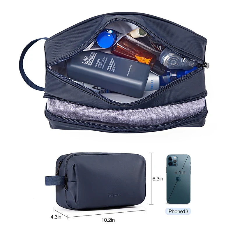 Wasserdichte Kosmetiktasche für Männer & Frauen | Leichte Kulturbeutel in S/M/L | Reiseaccessoire für Toilettenartikel & Make-up | Unisex Reiseorganizer