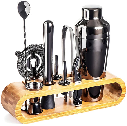 10-teiliges Premium Cocktailshaker-Set aus Edelstahl – Perfekt für Mixgetränke und Partys