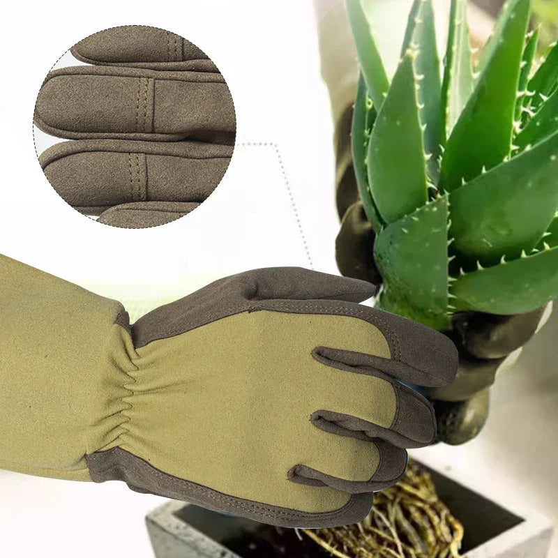 Dornensichere & Atmungsaktive Lange Rosen-Gartenhandschuhe für Frauen | 1 Paar