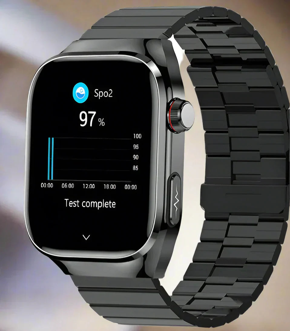 Smartwatch zur Blutzuckerüberwachung, ECG, Harnsäuremessung, Bluetooth-Konnektivität