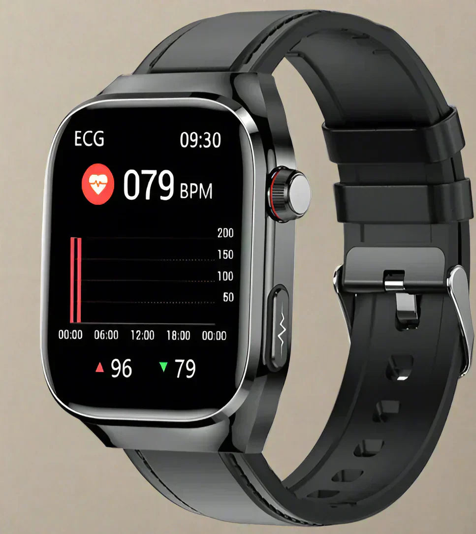 Smartwatch zur Blutzuckerüberwachung, ECG, Harnsäuremessung, Bluetooth-Konnektivität