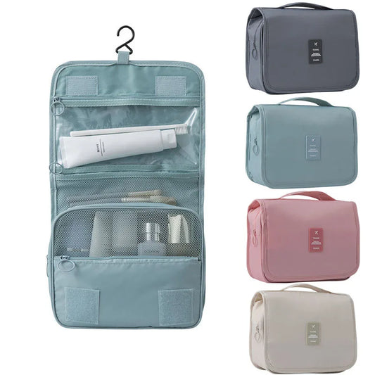 Kompakte Reise-Toilettenartikel-Tasche | 6 Fächer & Feuchtigkeitsfach | Vielseitiges & Wasserabweisendes Polyester
