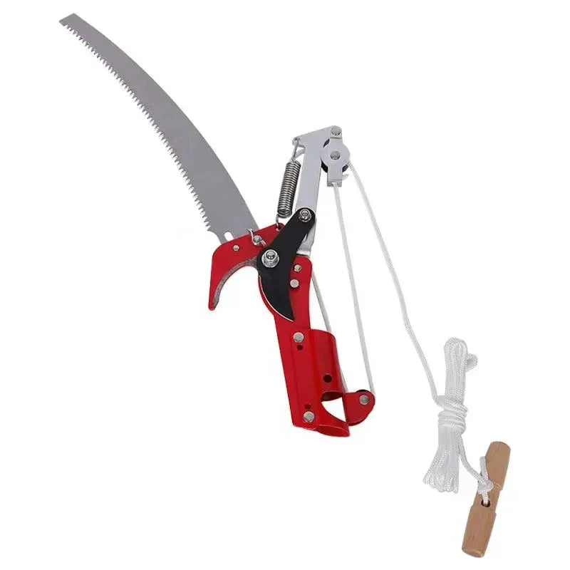 Teleskop Astschneider | Seilzug Baumschneider mit SK5 Stahlklinge | Ideal für Obstbäume & hohe Äste