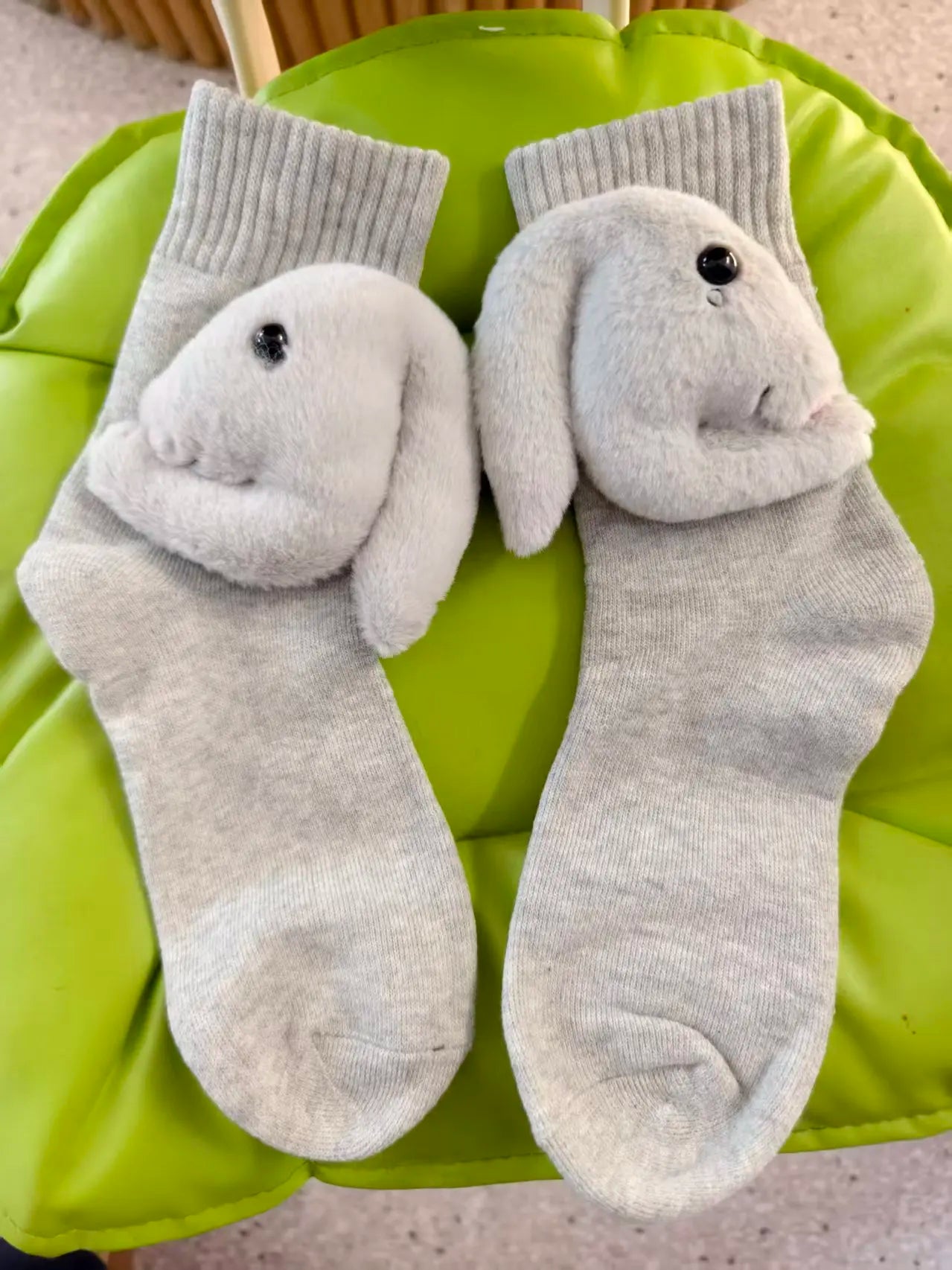 Gemütliche Haussocken mit adorablen 3D-Tierdesign und sicherer rutschfester Sohle