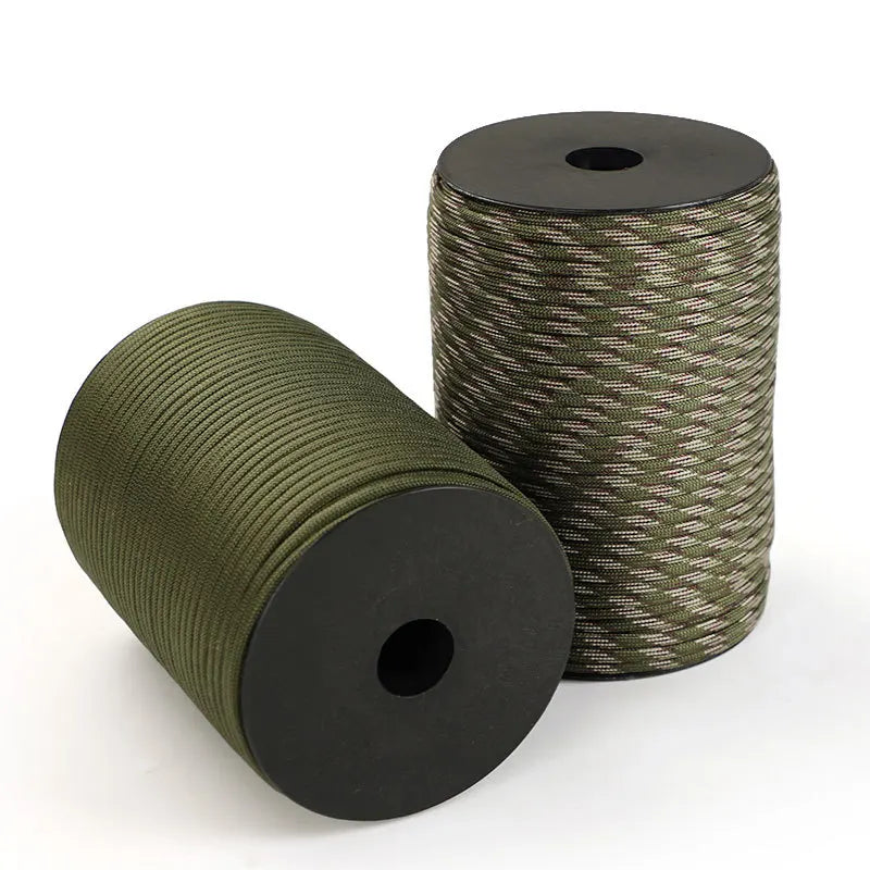 100m Überlebensparacord – 9-Strang Militär 550 Paracord Seil für Outdoor-Aktivitäten & Bastelarbeiten