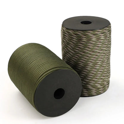 100m Überlebensparacord – 9-Strang Militär 550 Paracord Seil für Outdoor-Aktivitäten & Bastelarbeiten