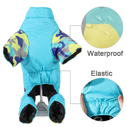 Wärmende & Wasserdichte Winterjacke für Hunde mit Reflektierenden Streifen