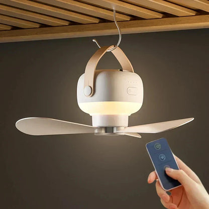 Kompakter Deckenventilator für einfache Portabilität