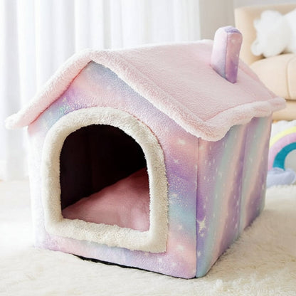 Gemütliches Haustierhaus für kleine Hunde und Katzen – Flauschiges und bequemes Design
