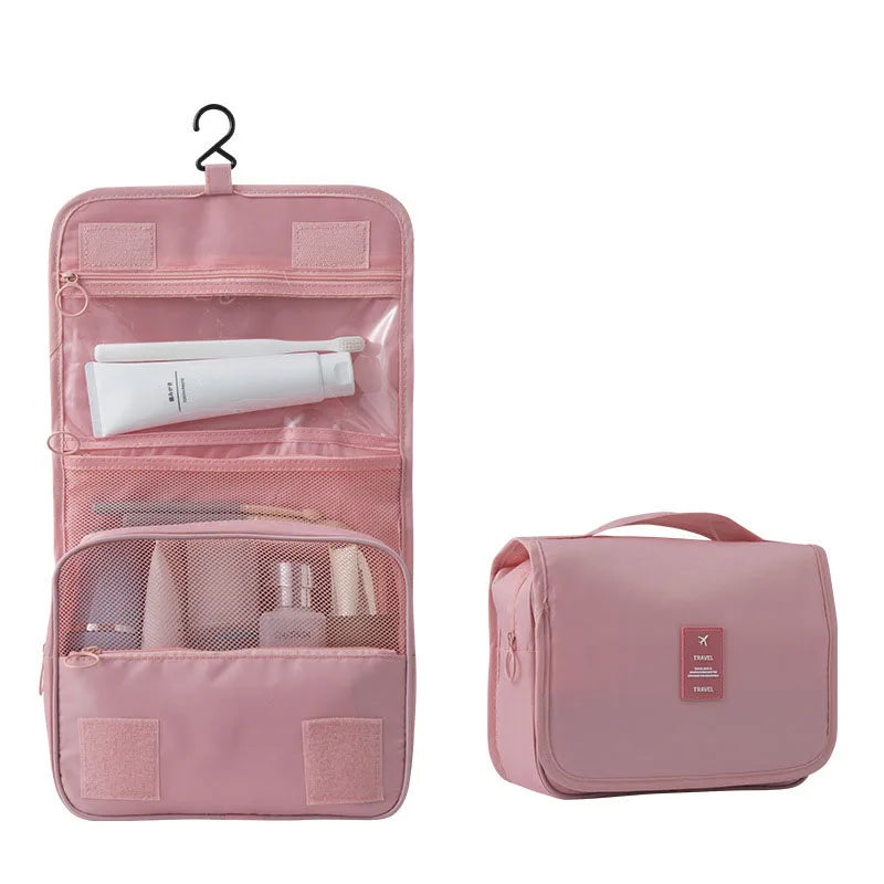 Kompakte Reise-Toilettenartikel-Tasche | 6 Fächer & Feuchtigkeitsfach | Vielseitiges & Wasserabweisendes Polyester