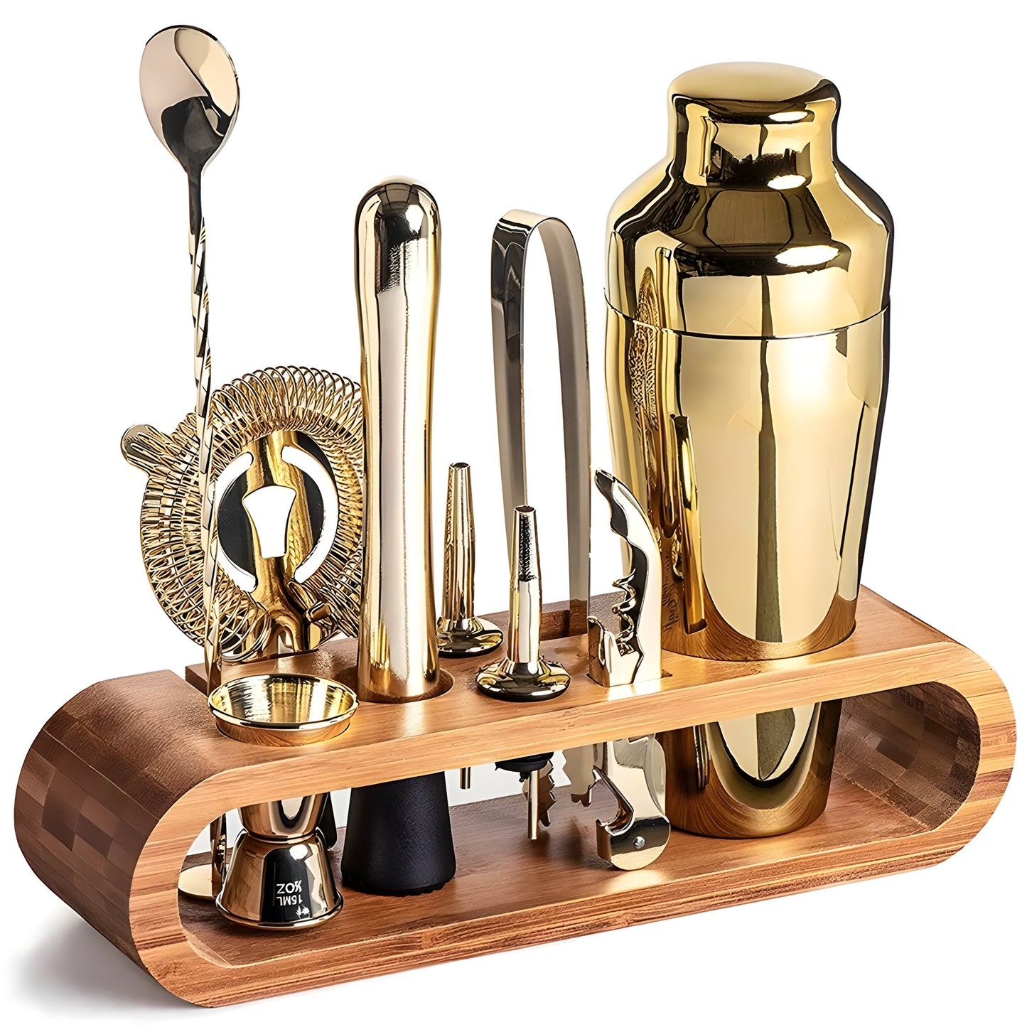 10-teiliges Premium Cocktailshaker-Set aus Edelstahl – Perfekt für Mixgetränke und Partys
