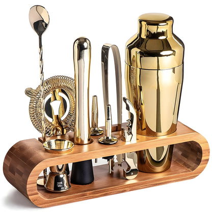 10-teiliges Premium Cocktailshaker-Set aus Edelstahl – Perfekt für Mixgetränke und Partys
