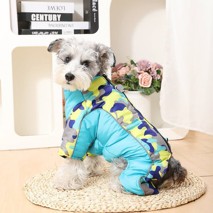 Wärmende & Wasserdichte Winterjacke für Hunde mit Reflektierenden Streifen