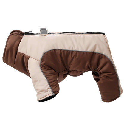 Wärmende & Wasserdichte Winterjacke für Hunde mit Reflektierenden Streifen