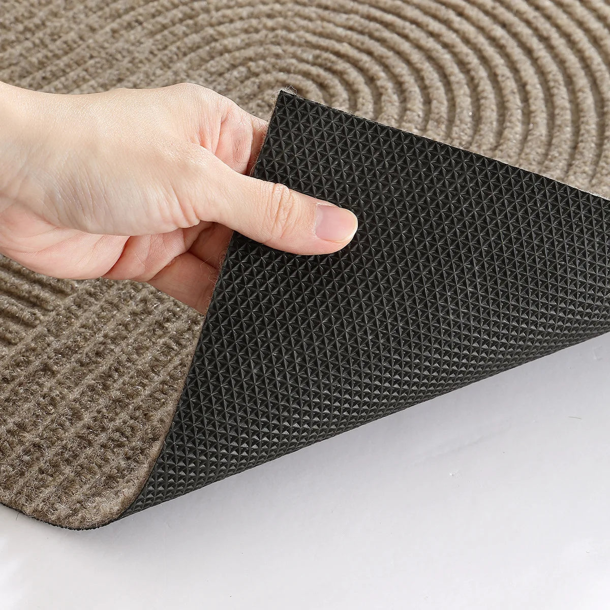 3D-Rillen Fußmatte aus strapazierfähigem Polyester mit rutschfester Gestaltung für den Innen- und Außenbereich