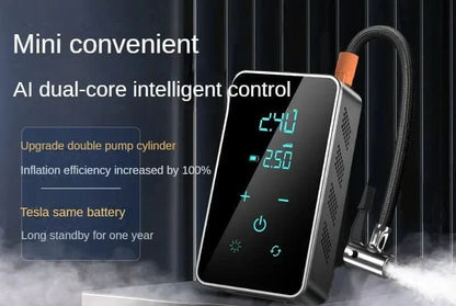 Tragbare kabellose Luftpumpe mit Touchscreen – 150psi Luftpumpe für Autos und Fahrräder