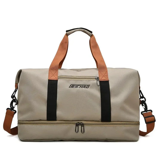Fitness Reisetasche | Große Kapazität | Nass-Trocken-Trennung | Hand- und Schultertasche für Frauen