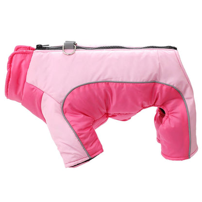 Wärmende & Wasserdichte Winterjacke für Hunde mit Reflektierenden Streifen