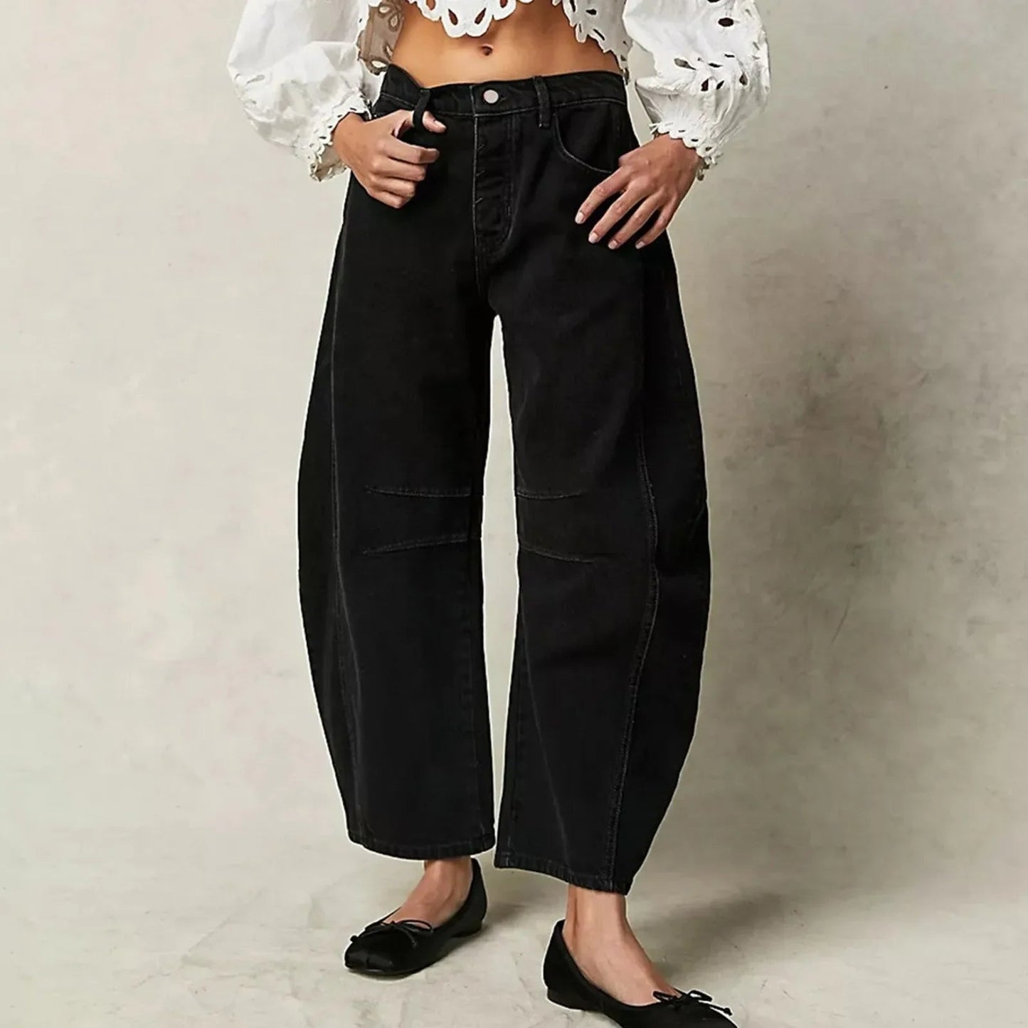 Damen Casual Baggy Jeans | Bequem
