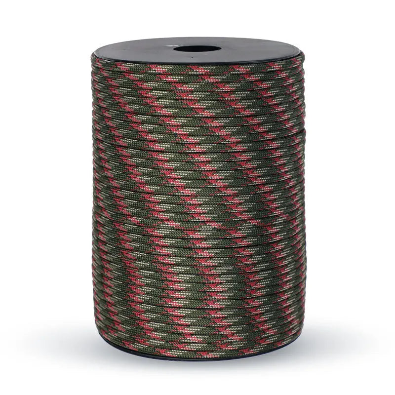 100m Überlebensparacord – 9-Strang Militär 550 Paracord Seil für Outdoor-Aktivitäten & Bastelarbeiten
