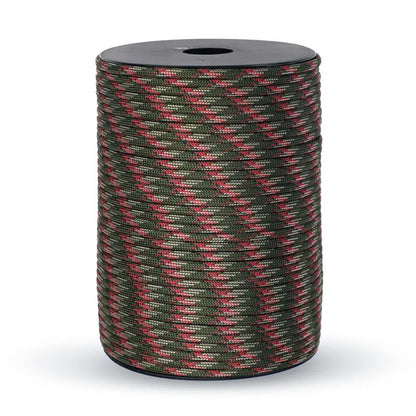 100m Überlebensparacord – 9-Strang Militär 550 Paracord Seil für Outdoor-Aktivitäten & Bastelarbeiten