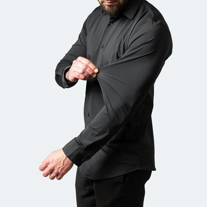 Herren Elastisches Hemd | Langarm