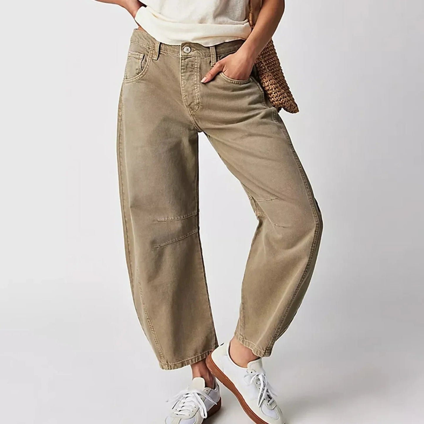 Damen Casual Baggy Jeans | Bequem