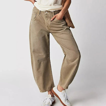 Damen Casual Baggy Jeans | Bequem