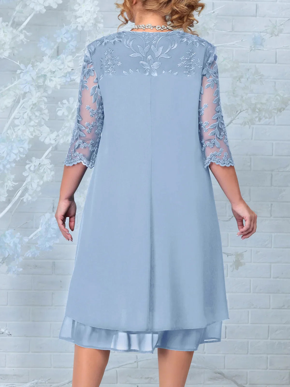 Plus Size Herbst-Bankettkleid