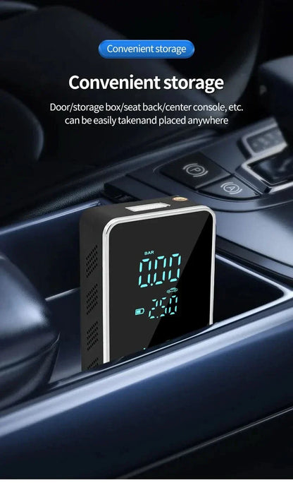 Tragbare kabellose Luftpumpe mit Touchscreen – 150psi Luftpumpe für Autos und Fahrräder
