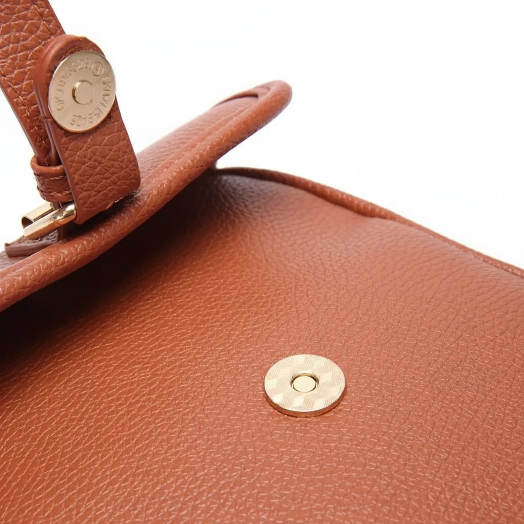 Kompakte Diebstahlschutztasche mit verstellbarem Gurt und geräumigem Stauraum