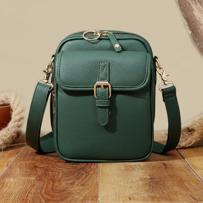 Kompakte Diebstahlschutztasche mit verstellbarem Gurt und geräumigem Stauraum