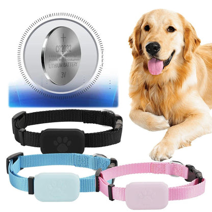 Intelligenter GPS-Haustier-Tracker mit verstellbarem Halsband für Hunde und Katzen