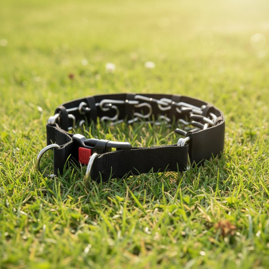 Hundeausbildung Prong-Halsband mit langlebigem Stahl und weichem Nylon-Schutz