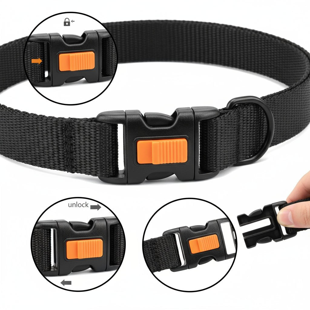 Hundeausbildung Prong-Halsband mit langlebigem Stahl und weichem Nylon-Schutz