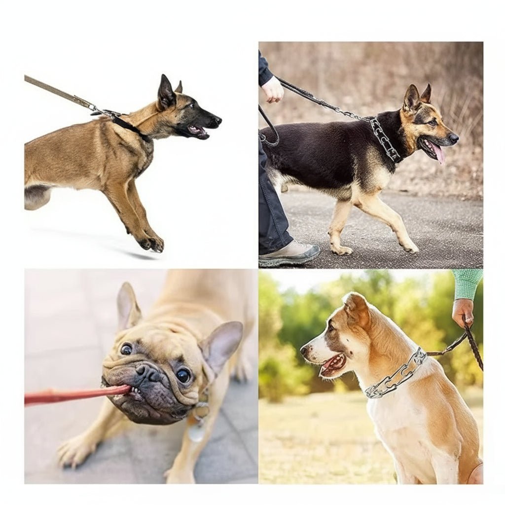 Hundeausbildung Prong-Halsband mit langlebigem Stahl und weichem Nylon-Schutz