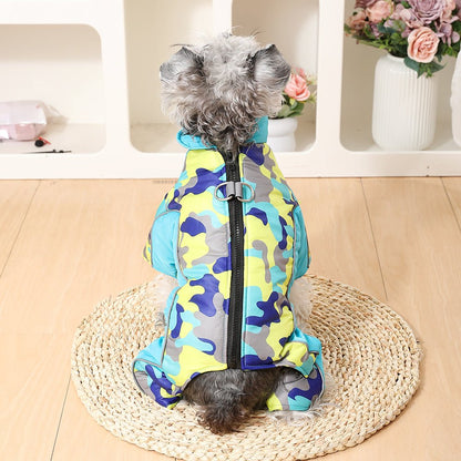 Wärmende & Wasserdichte Winterjacke für Hunde mit Reflektierenden Streifen