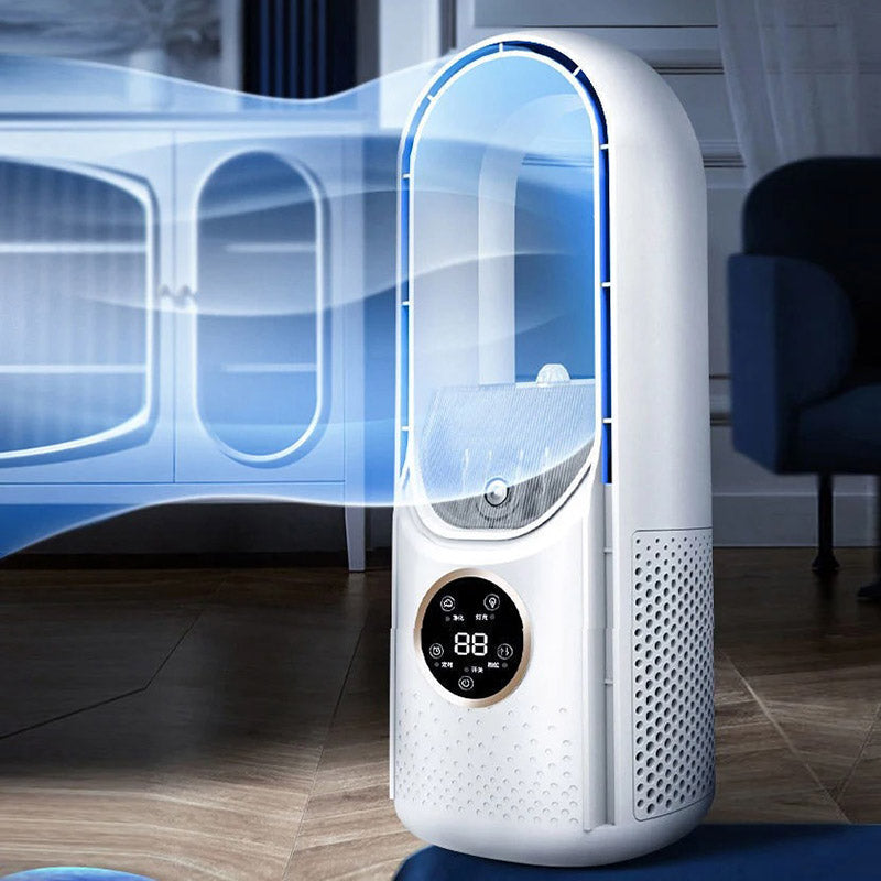 Geräuscharlose, bladeless tragbare Klimaanlage: Ergonomisches Design für Zuhause und Büro