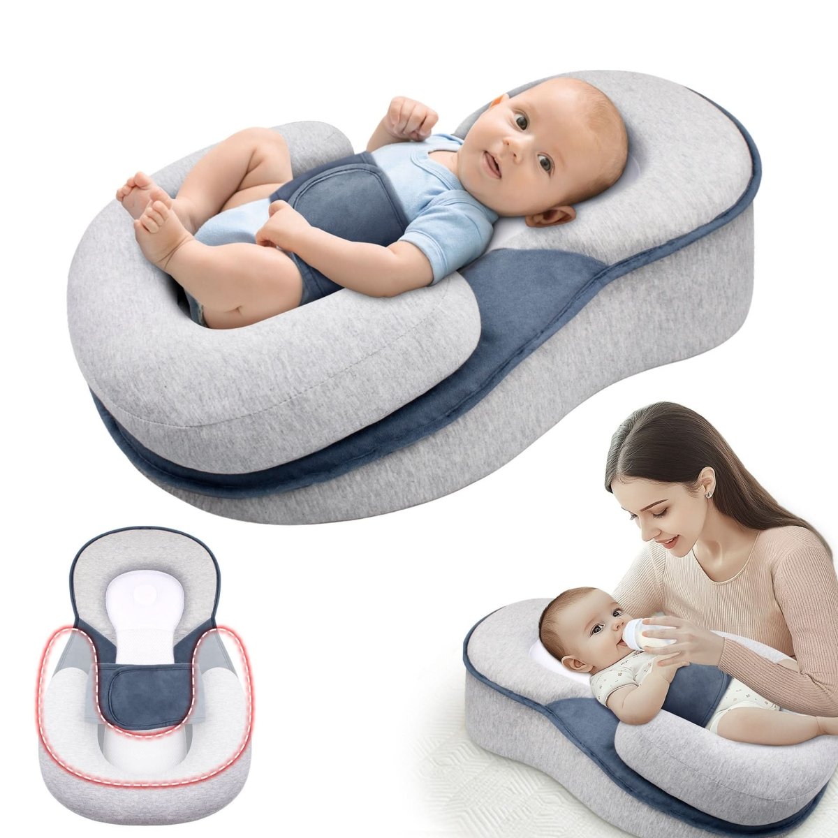 Ergonomisches Baby-Kissen – Sichere Schlaflösung für Säuglinge