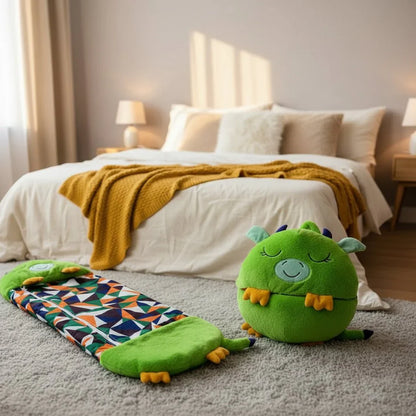 2-in-1 Plüschspielzeug Schlafsack für Kinder