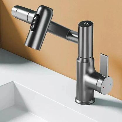 360° Intelligenter Wasserhahn mit LED-Temperaturanzeige