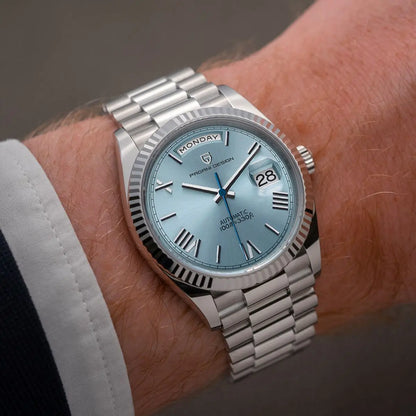Premium Herren Automatik Uhr – Edelstahl, Selbstaufzug, Kalenderfunktion – Vielseitiger Stil für jeden Anlass