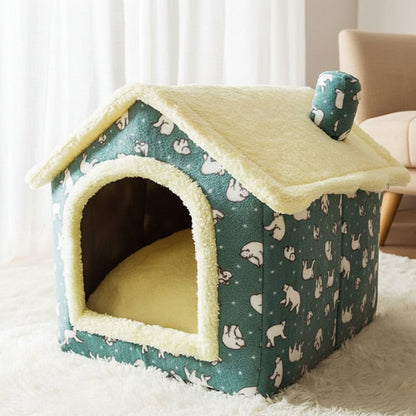 Gemütliches Haustierhaus für kleine Hunde und Katzen – Flauschiges und bequemes Design