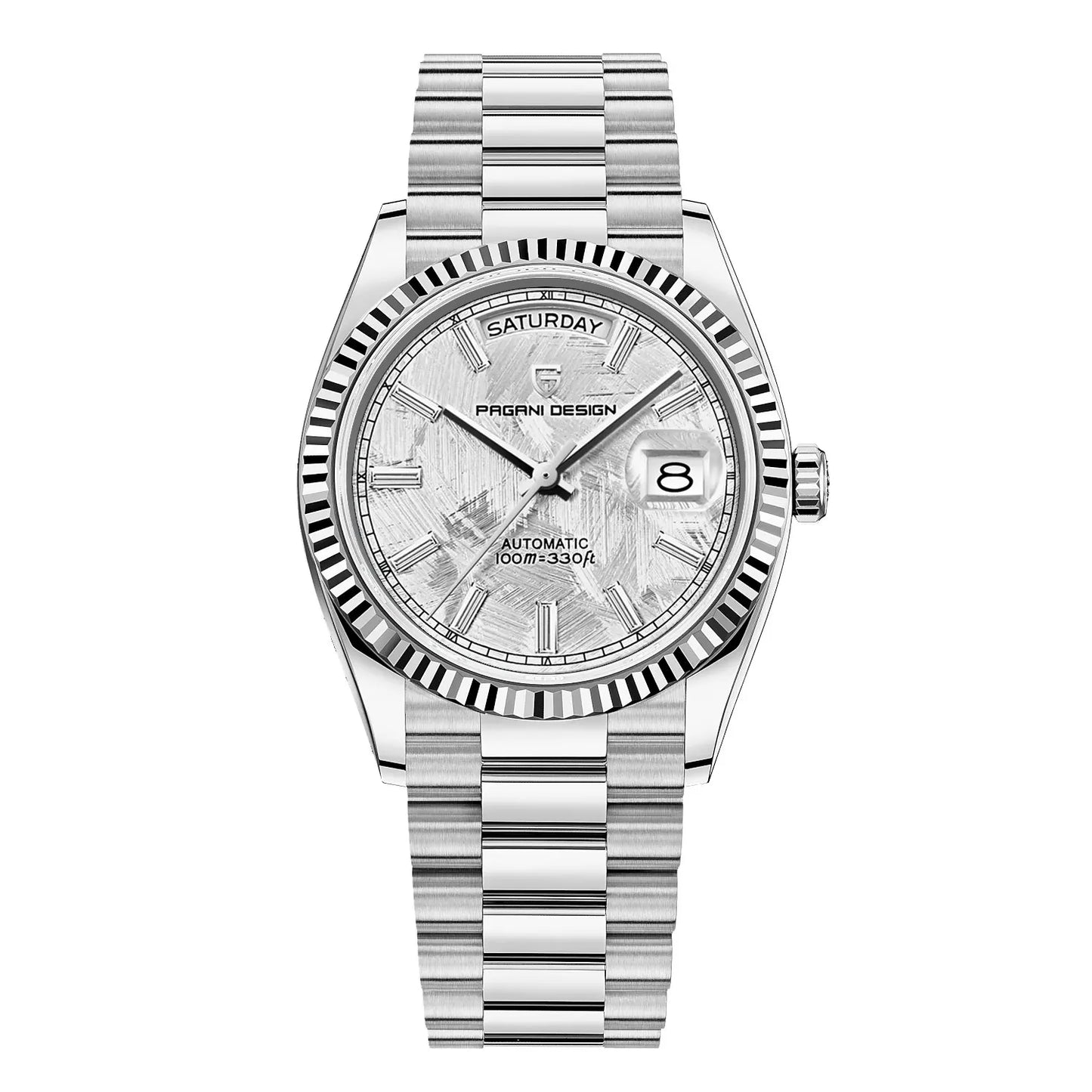 Premium Herren Automatik Uhr – Edelstahl, Selbstaufzug, Kalenderfunktion – Vielseitiger Stil für jeden Anlass