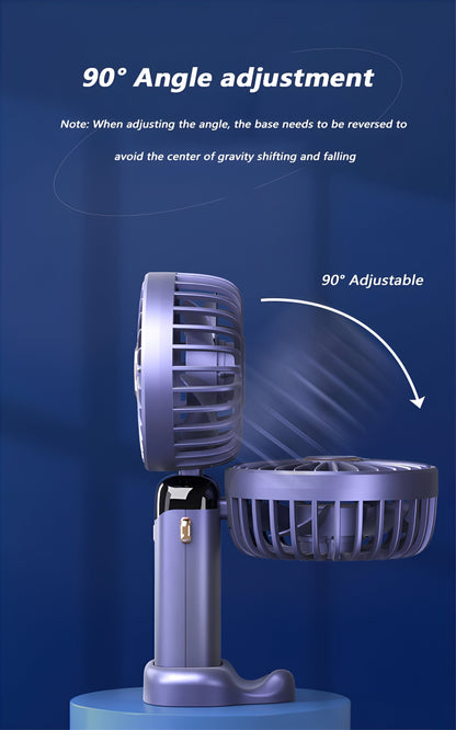 Tragbarer Wiederaufladbarer Handventilator